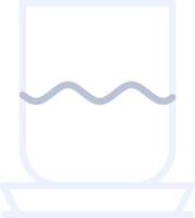 Wasserglas kreatives Icon-Design vektor