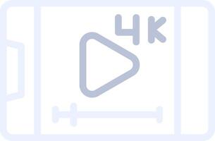 Video-Streaming kreatives Icon-Design vektor