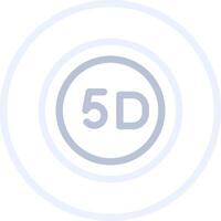 5d Daten Lager kreativ Symbol Design vektor