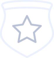 Polizeiabzeichen kreatives Icon-Design vektor