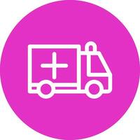 Krankenwagen kreatives Icon-Design vektor