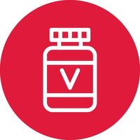 Vitamin kreatives Icon-Design vektor