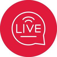 Live-Chat kreatives Icon-Design vektor