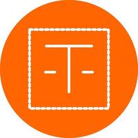 Textfeld kreatives Icon-Design vektor