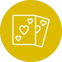 Poker kreatives Icon-Design vektor