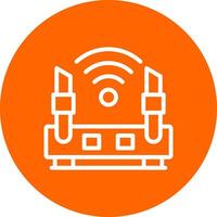 WLAN-Router kreatives Icon-Design vektor