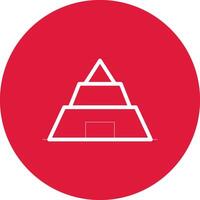 Pyramide kreatives Icon-Design vektor