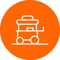 Food Cart kreatives Icon-Design vektor