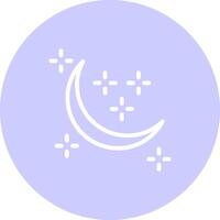 ny måne kreativ ikon design vektor
