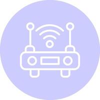 WLAN-Router kreatives Icon-Design vektor