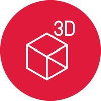 3d Objekt kreativ Symbol Design vektor