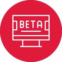 Beta kreativ Symbol Design vektor