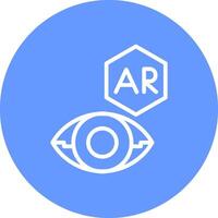 ar Kontakt Linse kreativ Symbol Design vektor