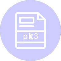 pk3 kreativ ikon design vektor