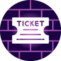 Ticket kreatives Icon-Design vektor