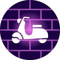 Scooter kreatives Icon-Design vektor