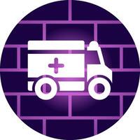 Krankenwagen kreatives Icon-Design vektor