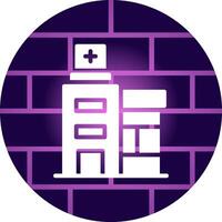 Krankenhaus kreatives Icon-Design vektor