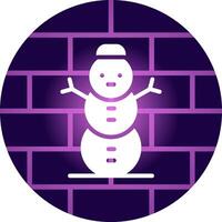 Schneemann kreatives Icon-Design vektor