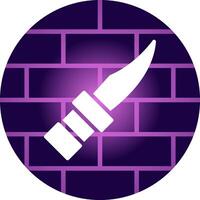 polis kniv kreativ ikon design vektor