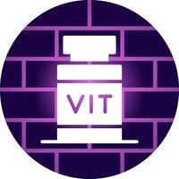 Vitamin kreatives Icon-Design vektor