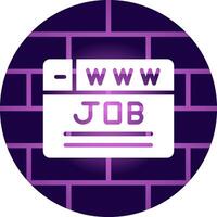 kreatives Icon-Design für die Jobsuche vektor