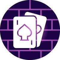 Poker kreatives Icon-Design vektor