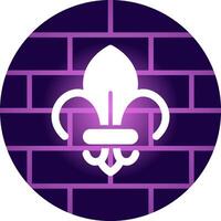 Fleur de Lis kreatives Icon-Design vektor