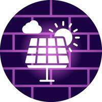 Solarpanel kreatives Icon-Design vektor