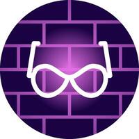 Sonnenbrille kreatives Icon-Design vektor