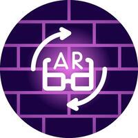 ar Brille kreativ Symbol Design vektor