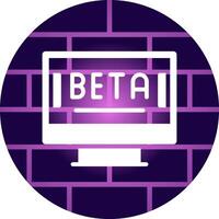 Beta kreativ Symbol Design vektor