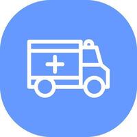 Krankenwagen kreatives Icon-Design vektor