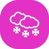 Schnee kreatives Icon-Design vektor