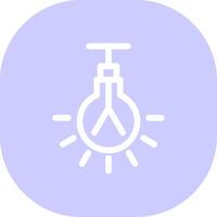 Glühbirne kreatives Icon-Design vektor