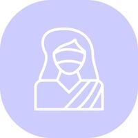 Lady Justice kreatives Icon-Design vektor