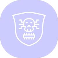 Kreatives Icon-Design für Malware vektor