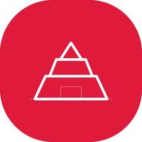 pyramid kreativ ikon design vektor