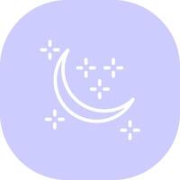 ny måne kreativ ikon design vektor