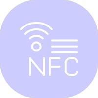 nfc kreativ ikon design vektor