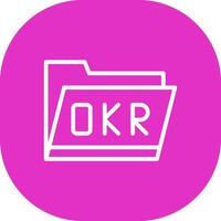 okr Mappe kreativ Symbol Design vektor