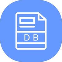db kreativ ikon design vektor