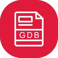 gdb kreativ Symbol Design vektor