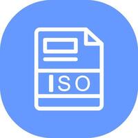 iso kreatives Icon-Design vektor