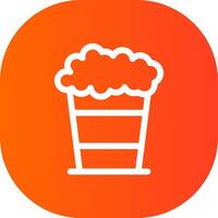 Popcorn kreatives Icon-Design vektor