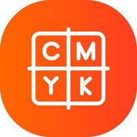 kreatives CMYK-Icon-Design vektor