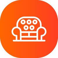 Sofa kreatives Icon-Design vektor