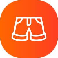 shorts kreativ ikon design vektor