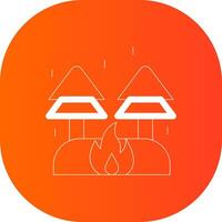 Feuer kreatives Icon-Design vektor
