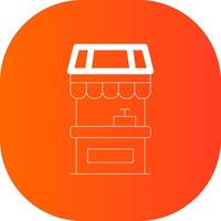 Food Stand kreatives Icon-Design vektor